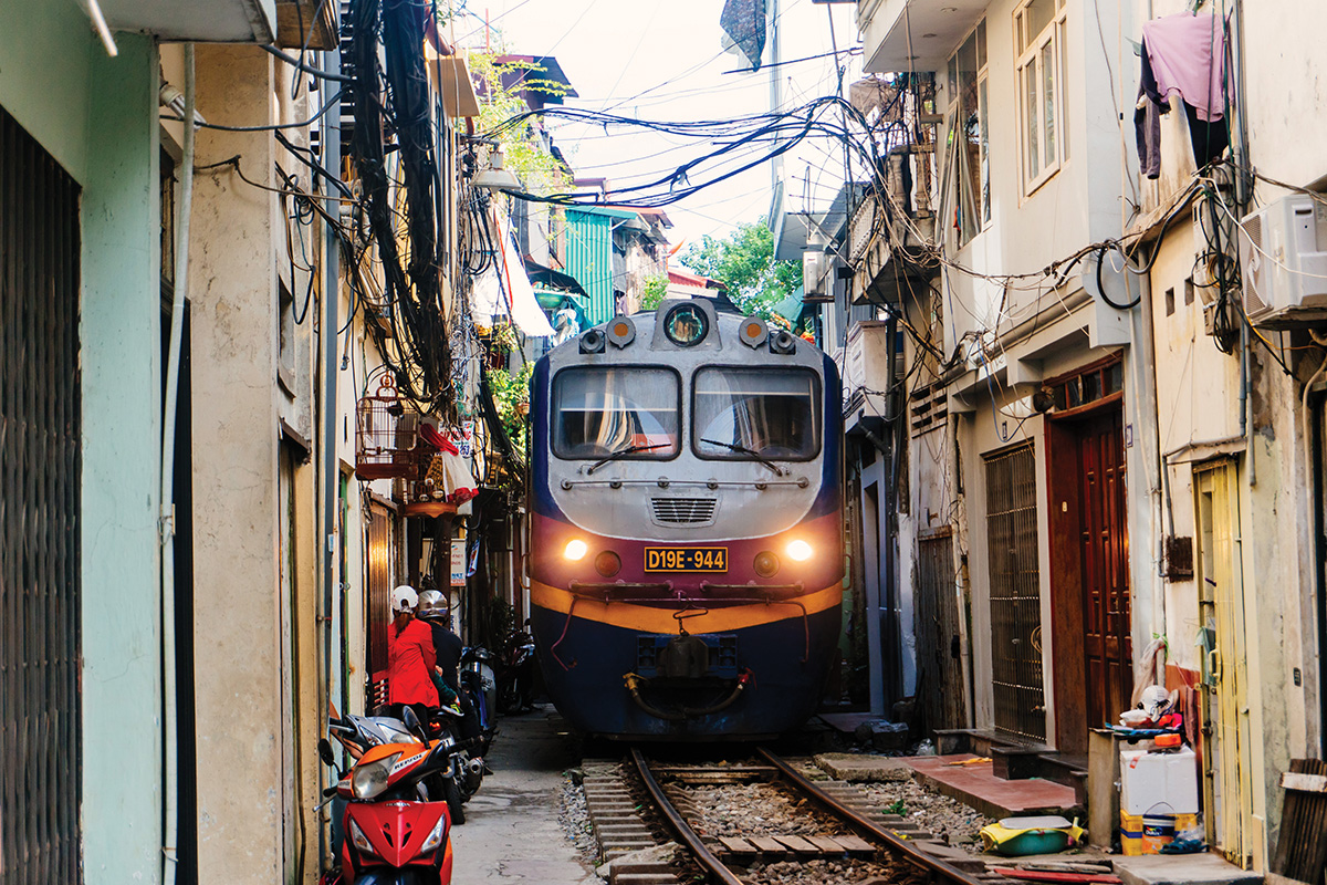 'Train Street', Hanoi, Vietnam