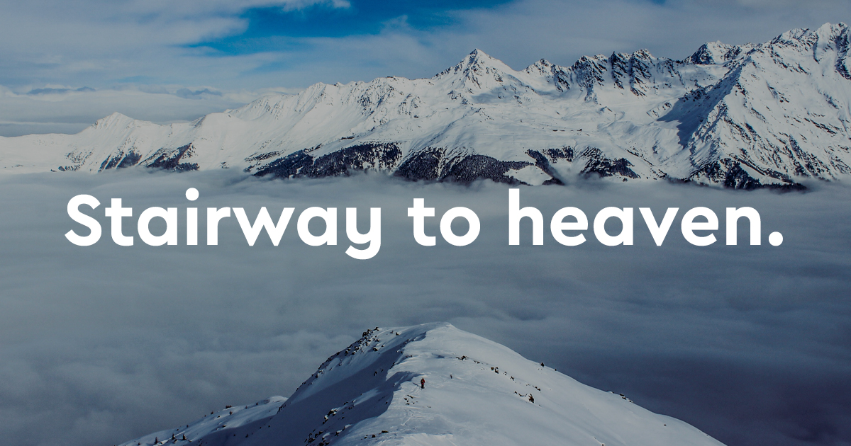 Stairway to heaven Verbier ski